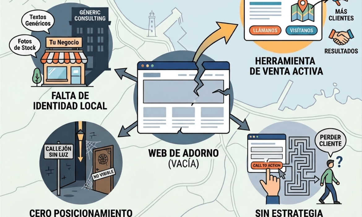 ¿Tu web del Kit Digital en Luarca es un adorno? Por qué el “todo gratis” te está saliendo caro.