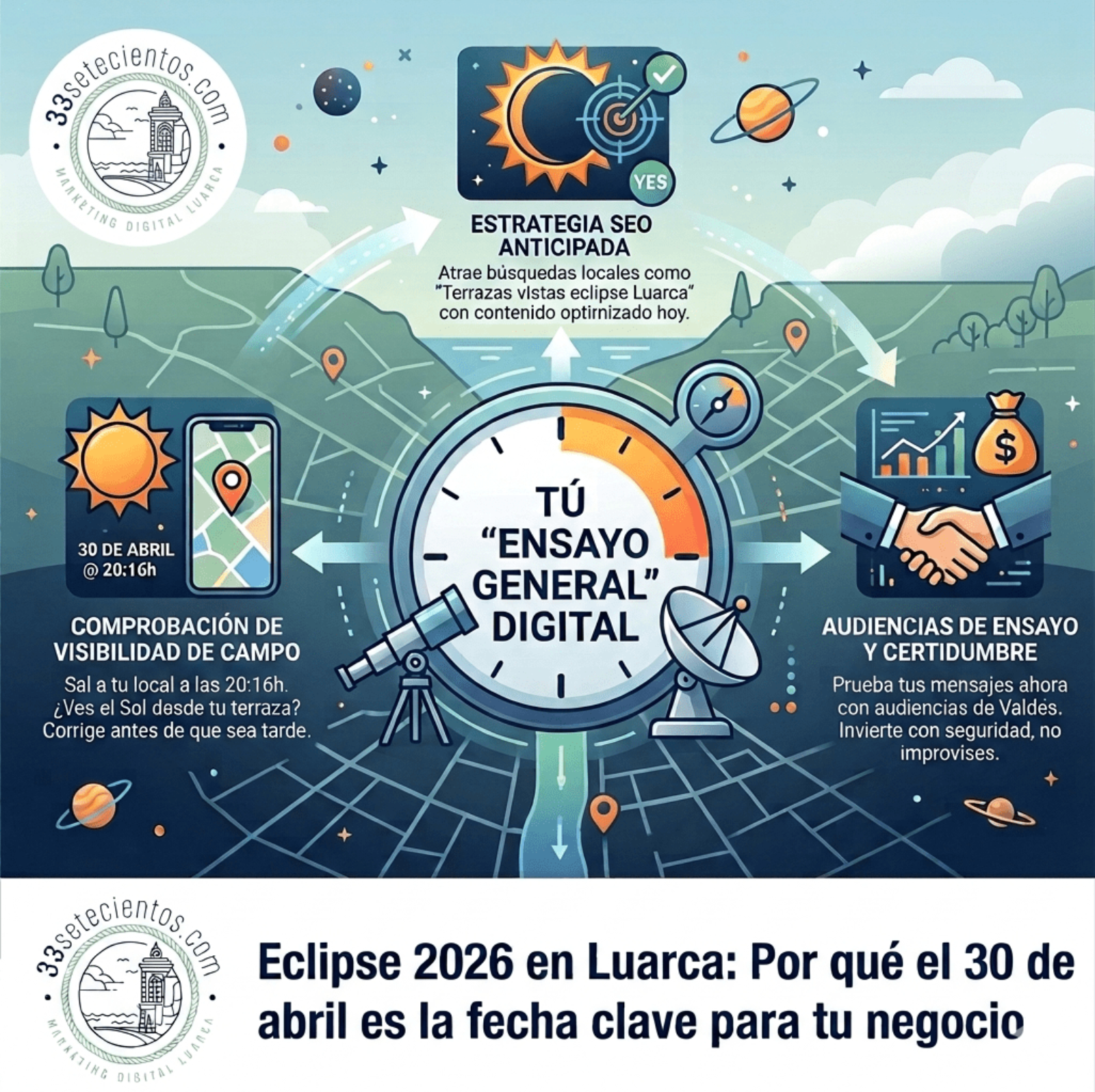 Eclipse 2026 en Luarca: Por qué el 30 de abril es la fecha clave para tu negocio