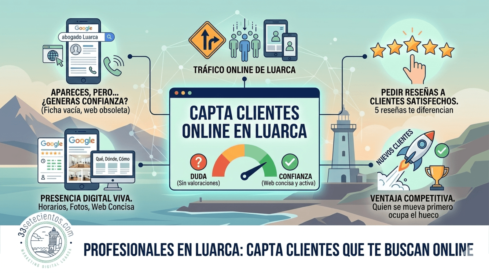 Profesionales en Luarca: capta clientes que te buscan online