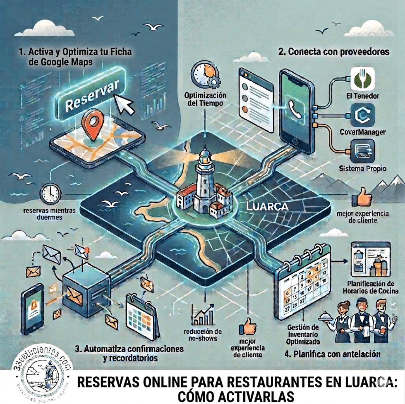 Reservas online para restaurantes en Luarca: cómo activarlas