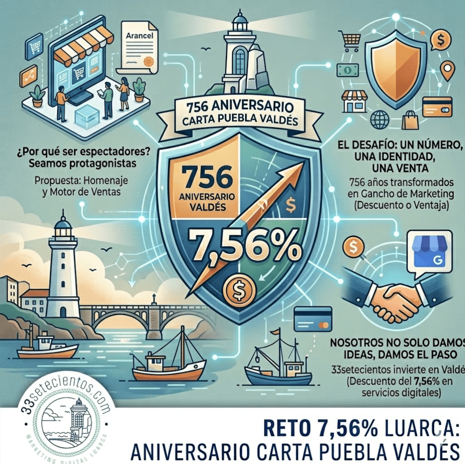 Reto 7,56% Luarca: Aniversario Carta Puebla Valdés