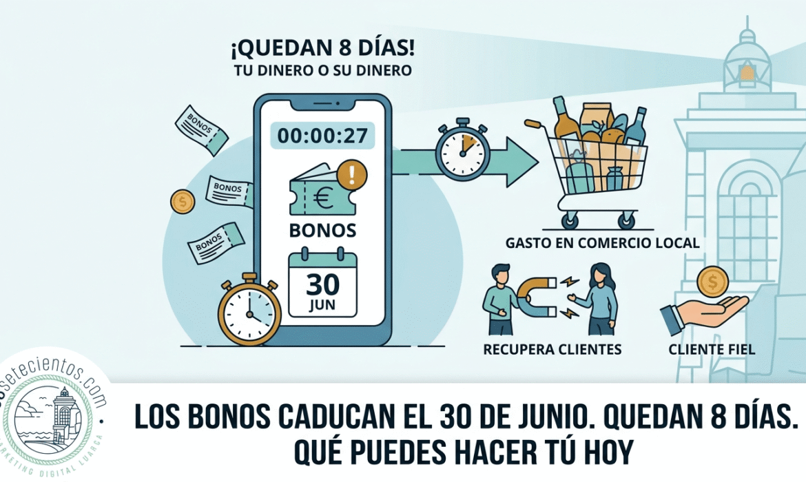 Los bonos caducan el 30 de junio. Quedan 8 días.